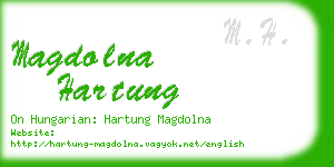 magdolna hartung business card